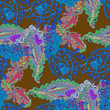 Çizgi film handdrawn el yapımı ve dikiş karalamalar seamless modeli. 