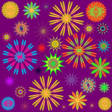 Yuvarlak süsleme desen. Vektör çizim 