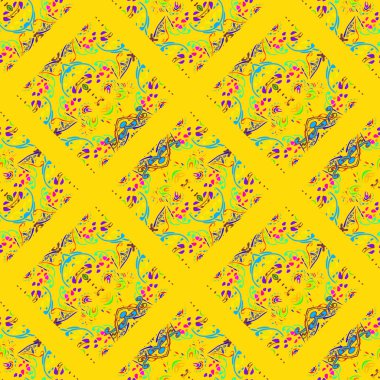 Soyut geometrik Dikişsiz desen tasarım çalışmaları için.