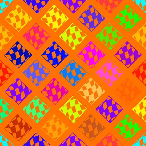 Modèle Abstrait Géométrique Coloré Sans Couture Pour Arrière Plan Toile — Image vectorielle