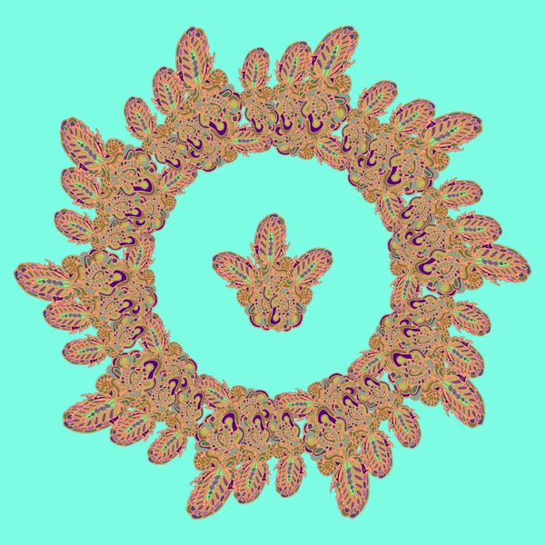 Stil zentangle yeni simetrik mandala sanat doodle ile esinlenerek.. 