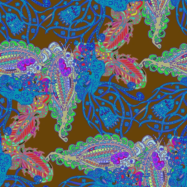 Çizgi film handdrawn el yapımı ve dikiş karalamalar seamless modeli. 