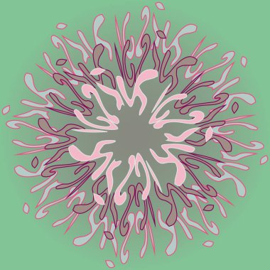 Yeni simetrik soyut mandala. Duvar kağıdı, desen dolgularını, web sayfaları, yüzey dokuları için dekoratif nesne-ebilmek var olmak kullanılmış.