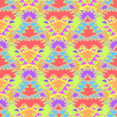 Soyut Dikişsiz renkli desen, vektör çizim