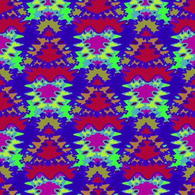 Soyut Dikişsiz renkli desen, vektör çizim