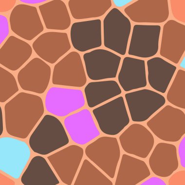 Soyut Dikişsiz renkli desen, vektör çizim