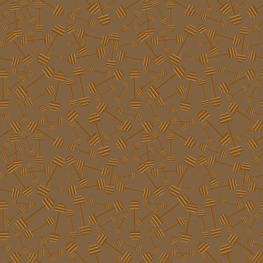 spor Barbell, vektör çizim ile Seamless modeli 