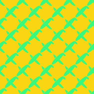 Seamless modeli uçak gökyüzünde, vektör çizim