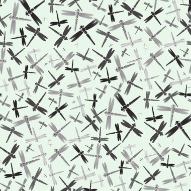 Dekoratif renkli seamless modeli ile şirin yusufçuk