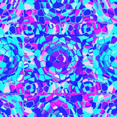 Soyut Dikişsiz renkli desen, vektör çizim