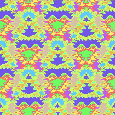 Soyut Dikişsiz renkli desen, vektör çizim