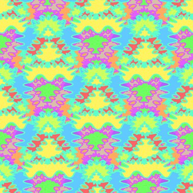 Soyut Dikişsiz renkli desen, vektör çizim