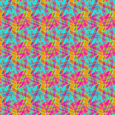 Soyut Dikişsiz renkli desen, vektör çizim