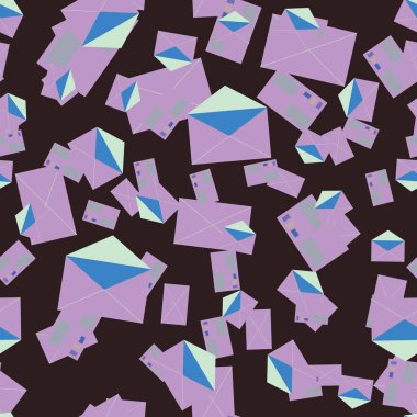 Zarflar seamless modeli, vektör çizim 