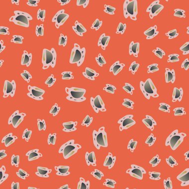 Bardak kahve veya çay arka plan seamless modeli üzerinde noktalı.