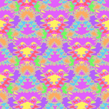 Soyut Dikişsiz renkli desen, vektör çizim