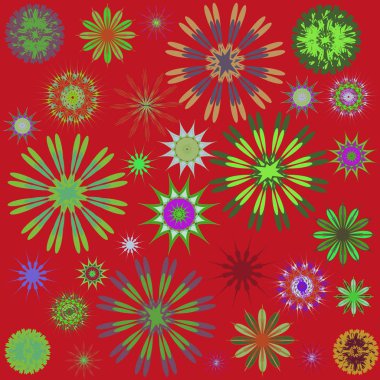 Yuvarlak süsleme desen. Dekorasyon tatil kartları, arka plan ve siteler için mükemmel kartları için