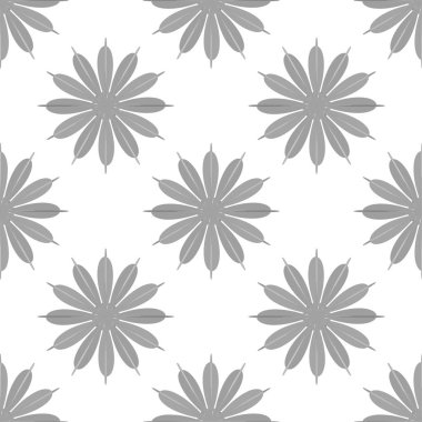 Çiçekler, vektör çizim ile çok renkli geometrik seamless modeli 