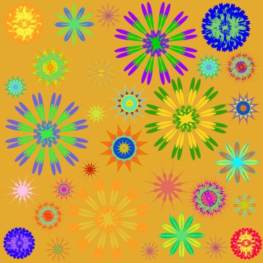 Yuvarlak süsleme desen. Dekorasyon tatil kartları, arka plan ve siteler için mükemmel kartları için