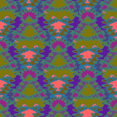 Soyut Dikişsiz renkli desen, vektör çizim