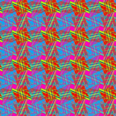 Soyut Dikişsiz renkli desen, vektör çizim