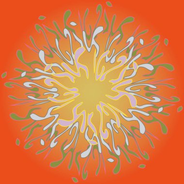 Yeni simetrik soyut mandala. Duvar kağıdı, desen dolgularını, web sayfaları, yüzey dokuları için dekoratif nesne-ebilmek var olmak kullanılmış.