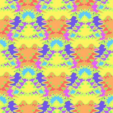 Soyut Dikişsiz renkli desen, vektör çizim