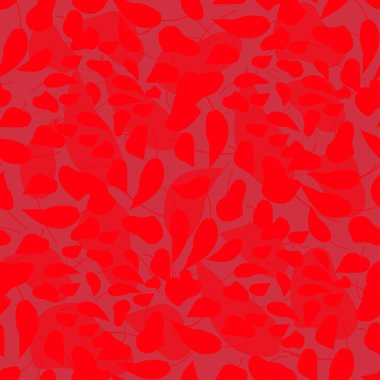 sonbahar yaprakları seamless modeli, vektör çizim 