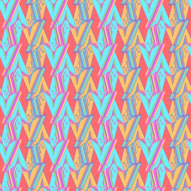 Memphis tarzı zemin. Geometrik seamless modeli. 
