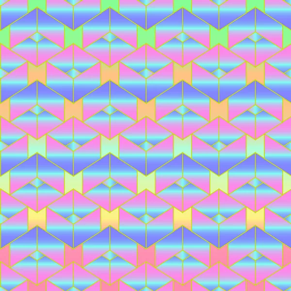 Memphis Stijl Abstracte Achtergrond Geometrische Naadloze Patroon — Stockvector