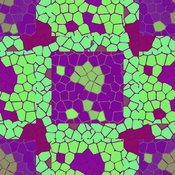 Patrón Colorido Mosaico Sin Costura Abstracto Ilustración Vectorial — Archivo Imágenes Vectoriales