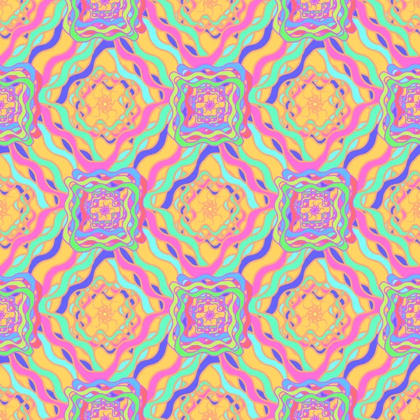 Patrón Colorido Sin Costura Abstracto Ilustración Del Vector — Vector de stock