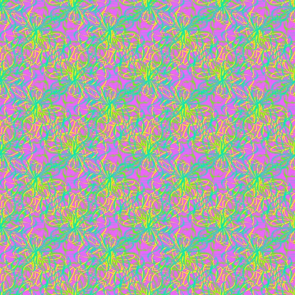 多色細線抽象的な明るいシームレス パターン — ストックベクタ