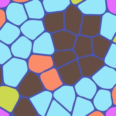 Soyut Dikişsiz renkli desen, vektör çizim