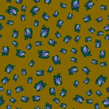 Bardak kahve veya çay arka plan seamless modeli üzerinde noktalı.