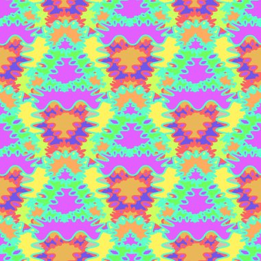 Soyut Dikişsiz renkli desen, vektör çizim