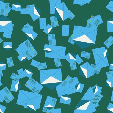 Zarflar seamless modeli, vektör çizim 