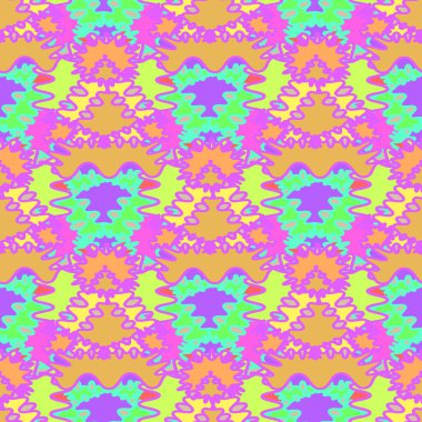 Soyut Dikişsiz renkli desen, vektör çizim