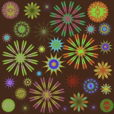 Yuvarlak süsleme desen. Dekorasyon tatil kartları, arka plan ve siteler için mükemmel kartları için