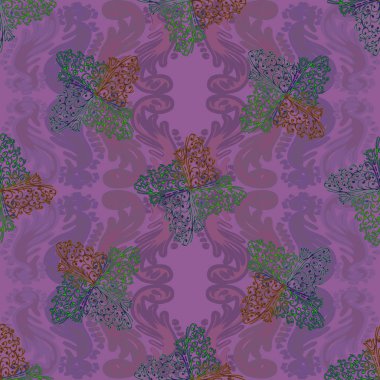 Soyut Dikişsiz renkli desen, vektör çizim