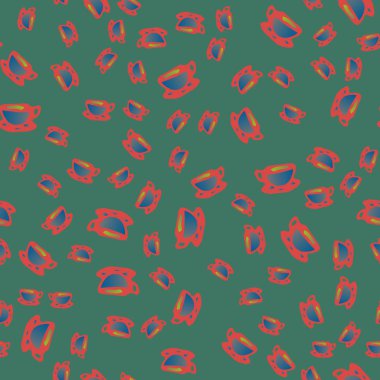 Bardak kahve veya çay arka plan seamless modeli üzerinde noktalı.