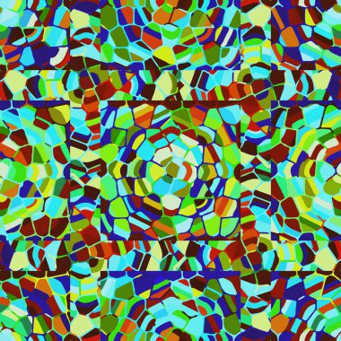 Soyut Dikişsiz renkli desen, vektör çizim