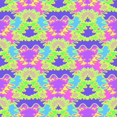 Soyut Dikişsiz renkli desen, vektör çizim