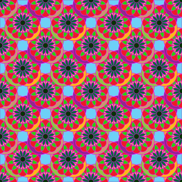 Mandala Fractal Géométrique Motif Sans Couture Pour Travail Fond Conception — Image vectorielle