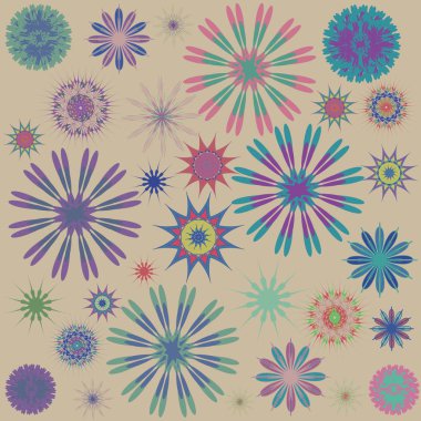 Yuvarlak süsleme desen. Dekorasyon tatil kartları, arka plan ve siteler için mükemmel kartları için