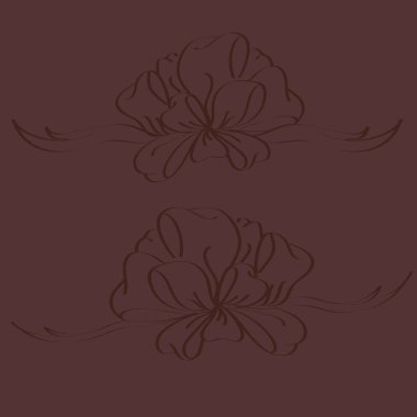 Set çekilmiş yay izole el renk arka plan üzerinde.