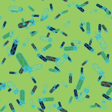 Kimya test tüpleri parlak arka plan üzerinde. Seamless modeli.