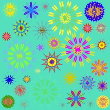 Yuvarlak süsleme desen. Dekorasyon tatil kartları, arka plan ve siteler için mükemmel kartları için