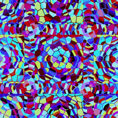 Soyut Dikişsiz renkli desen, vektör çizim