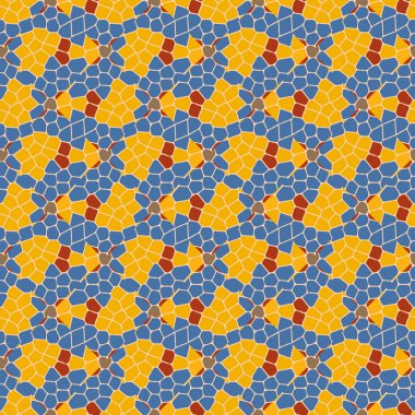 Soyut Dikişsiz renkli desen, vektör çizim